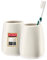 KADAX Badezimmerbecher, Zahnputzbecher aus Keramik, Badezimmer Cup, Zahnbürstenhalter, Wasser Cup, mattiert (Creme 2 Stück)
