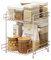 Kempt Kitchen or Bathroom Worktop Organiser, Multi-Purpose Shelf for Kitchen or Bathroom Storage, Under Sink Storage, White Storage Rack