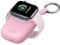 fuvoki for Portable Apple Watch Charger with Keychain - 1200mAh Power Bank, Magnetic Wireless iWatch Charger Compatible with Series 10 9 8 7 SE 6 5 4 3 2 Ultra, Travel Accessories Gifts Women - Pink
