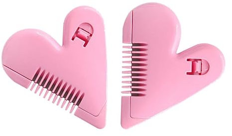 2-in-1 Split End Trimmer & Razor Comb - Portable Fringe Trimmer for Women & Girls - Pink