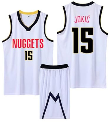 ABRTJCL Kinder/Erwachsener Basketball Trikot Set 2024, Kinder/Erwachsener Basketball ärmellose Anzug, Kinder/Erwachsener Basketball Jersey & Basketball Shorts Weiß 4XL