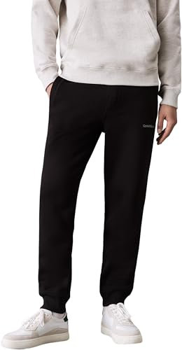 Calvin Klein Herren Jogginghose Monologo Pant Lang, Schwarz (Ck Black), XL