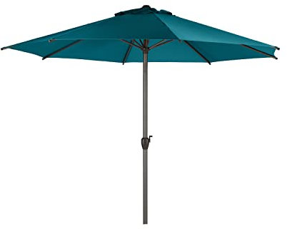KASANOVA HESPERIDE Parasol 300 x 300 cm Loompa bleu clair ameublement de jardin, bleu ciel, grand