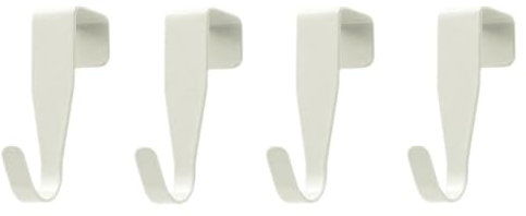 pulunto Over Hooks Set 4, Small Over Cupboards Hook for Hanging, Over Hooks Cabinet Single for Bedro Hanger