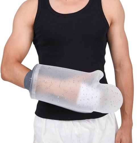 COMFYTHERA Copertura impermeabile per doccia e ferite, per adulti, a tenuta stagna, per chirurgia da polso, dita, riutilizzabile e durevole (mano A)