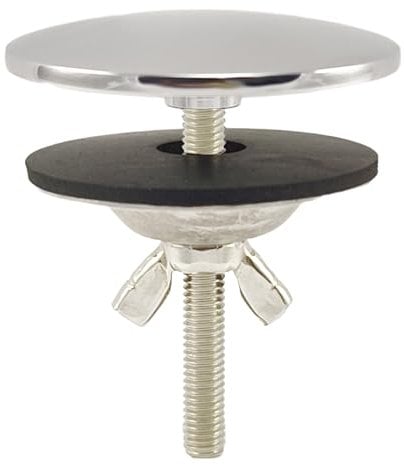 XNTONG - Sink Hole Cover, Sink Overflow Cap, Solid Brass Kitchen Sink Cover, Sink Blanking Cap, for Sink and Bath Overflow Cover, Sink Cover (Silver)