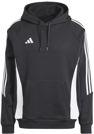 Adidas Hooded Sweat Tiro24 Sweat Hoodie, Black/White, IJ7673, 3XLT