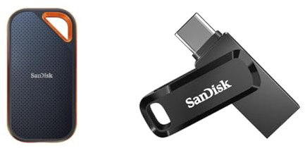 SanDisk Extreme PRO Portable SSD Externe SSD 4 TB & Ultra Dual Drive Go USB Type-C 512 GB