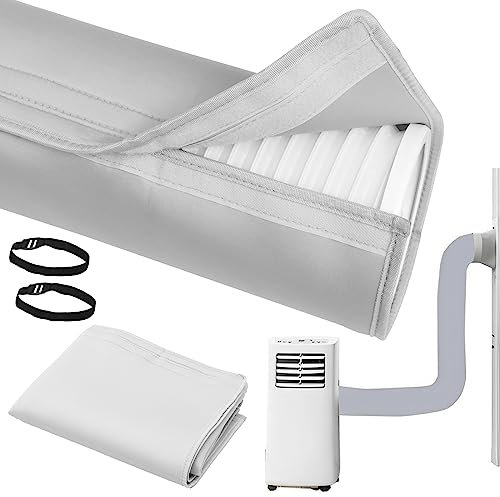 Abizarch Air Conditioner Hose Protection Cover Insulated Air Conditioner Hose Cover Wrap Portable AC Hose Cover Washable Air Conditioner Hose Cover Easy Installation for Most 5inch to 5.9inch Exhaust