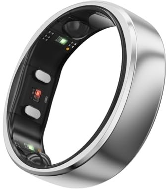 RingConn Gen 2 Smart Ring, weltweit erstes Schlafapnoe-Monitoring, Keine App-Abonnement, 12 Tage Akkulaufzeit, Stress-/Herzfrequenz-/Frauen-Gesundheits-Tracker, kompatibel mit Android und iOS