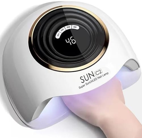 MainPi Lampada UV LED Unghie,288W Fornetto Unghie Semipermanente LED con 4 Timer,Lampada LED Unghie con Automatico Sensore,LCD Display,Lampada Unghie per Manicure Pedicure a Casa e in Salone