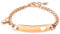 JUZICHEN bracelet acier inoxydable femme Filles, Chaîne Bracelets pour Femme, Bracelets Réglable plaqué or femme, Bracelets Femme Argent Or Or Rose,Bracelet à breloques en forme de coeur (A, or rose)