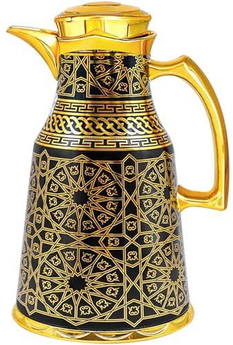 Insulated Thermal Coffee Tea Carafe,33 oz, Arabic Turkish Style Vacuum Pot