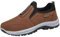 Zapatos casuales para hombre, deportivos, sin cordones, ligeros, antideslizantes, deportivos, para correr, fitness, transpirables, zapatillas de correr para la calle, zapatos de tenis cómodos, café