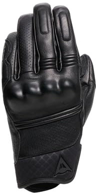 Dainese - Folgor Gloves, Leder Motorradhandschuhe, Mann, Schwarz/Schwarz, L