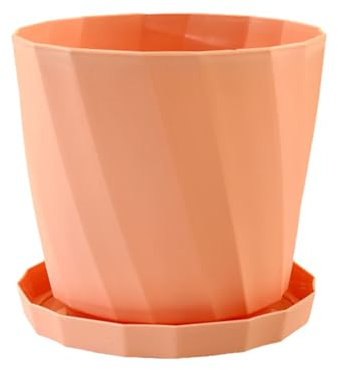 Cache-pot en plastique noir pour plantes grasses, pot avec soucoupe, pots de fleurs décoratifs pour l'intérieur et l'extérieur, plantes d'intérieur, pot de fleurs mural en métal (H, taille unique)