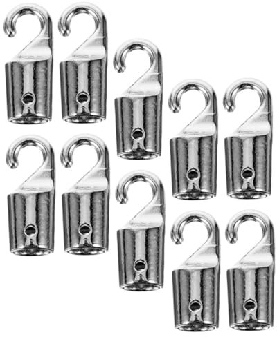HOUDERCO 10pezzi Ganci Sostitutivi Per Bastoni Delle Tende Ganci Per Maniglie Di Persiane e Tende Accessori Per Finestre Facili Da Installare e Resistenti