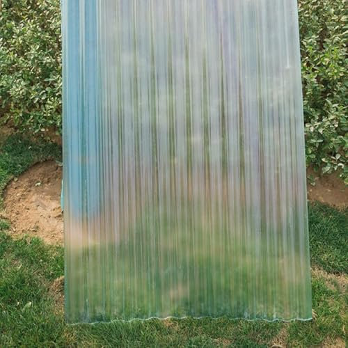 Transparente Polycarbonat-Dachbahnen, 2,5 mm, Wellplatten, UV-beständig, Gewächshausüberdachung, Isolierung, Tageslicht-Abdeckung, einfacher Zuschnitt für den Außenbereich, 16 Stück (10/12/14/16 Stück
