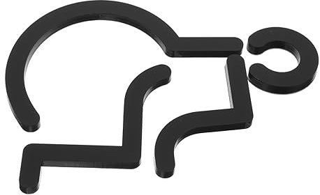 CIYODO Cartello Per Disabili Simbolo Bagno Metallo Adesivo Porta Toilette Porta