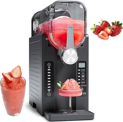 Slush-Maschine, 1,6 L Slush-Maschine Für Zuhause Mit LED-Anzeige – Gefrorene Getränkemaschine, Kein Eis Nötig, One-Touch-Reservierung Und 6 Voreingestellte Programme Für Frozen Margaritas, Frappés
