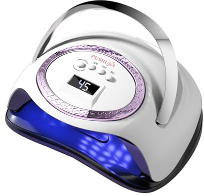 Professional UV LED Nail Lamp, 66 LEDs Nail Dryer with Smart Sensor, Digital Display & 4 Timers, Fast Curing for Gel Polish, Rhinestone Glue, Solid & Liner Gel, for Home & Salon Use