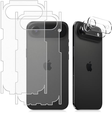 HeeYeal Rückseite Schutzfolie für iPhone Air(17 Air), TPU Hinten Displayschutzfolie + Kameraschutz mit Installationswerkzeug, Matte Textur, Translucent, Anti-Kratzer Folie für iPhone Air(17 Air)