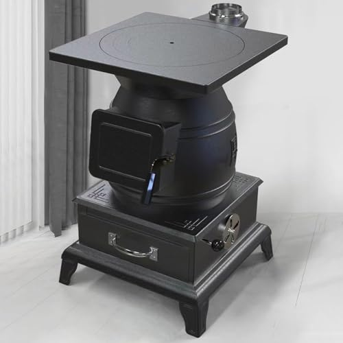 Tragbarer Holzofen für effizientes Heizen, Kochen von Wasser und Kochen zu Hause, beim Camping und im Freien