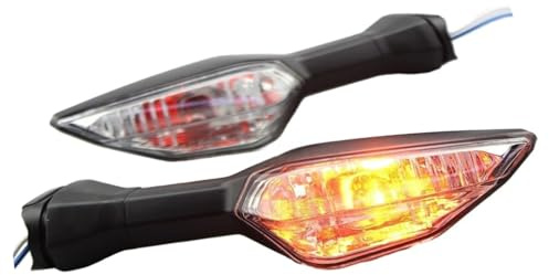 Blinker vorne und hinten for Kawasaki Z125, Z250, Z300, Z400, Z650, Z800, Z900, Z1000, ER6N, KLR, KLE 650, KLZ1000 und ZRX1200(Clear)