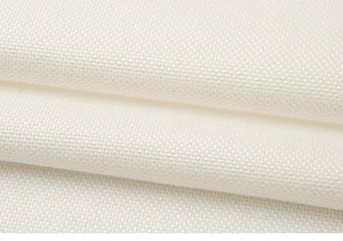 Polsterstoff Meterware 1 PCS Polsterstoff Möbelstoff Meterware 200cm x 150cm Leinenstoff Sofastoff Stoff Strukturstoff für Möbelstoff Passend für Sofavorhänge Sessel-Weiß