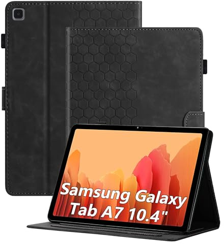 Cicili Hülle für Samsung Galaxy Tab A7 10.4 2022/2020 SM-T500 T505 T507, Flip Case Cover für Samsung Tab A7 hülle Leder Tablet Folio Schutzhülle mit Tasche Ständer PU Lederhülle - Schwarz