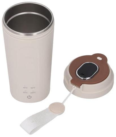 Dioche Portable Kettle Usb Kettle Bouilloire électrique Portable en Acier Inoxydable 500 Ml 300 W Mini Bouteille Isolée d'eau Chaude de Voyage pour thé café Lait