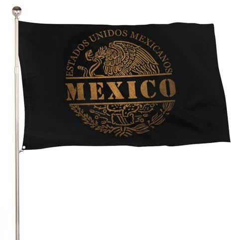 Bandera mexicana, bandera de México, 3 temas, bandera grande para exteriores, decoración de fiestas, suministros de 2x3 pies