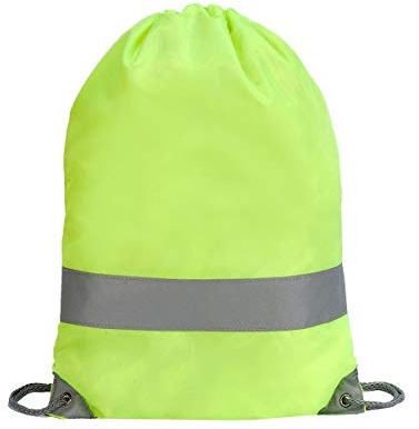 Shugon Stafford Nylon Drawstring Tote Backpack - Hi-Vis Yellow O/S