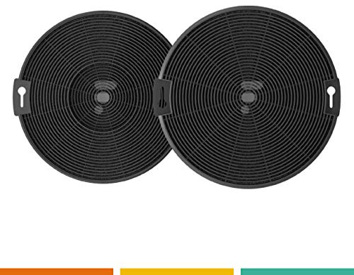 FAC FC15 Aktivkohlefilter – 2er-Set – Ø 155 mm – Kompatibel mit Ikea NYTTIG FIL400 LUFTIG RYTMISK, Franke 057672, Smeg KITFC155, Faber VALIA, AEG EFF75, Roblin 5403010 – Italienische Herstellung