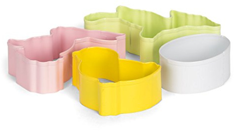 Patisse Ausstechformen Set-Ostern - Osterfreude zum Ausstechen – unser hochwertiges Oster-Ausstechformen-Set aus Edelstahl – 4 Motive – Hase, Osterei, Küken & Lamm – Backspaß für die ganze Familie