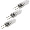 SPARES2GO Universal Cooker Hood Halogen Light Bulb (20w, G4 / 2 Pin, Pack of 3)