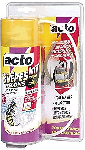 ACTO | KIT TOITURES ET COMBLES Contre les nids de guêpes ou de frelons logés dans des endroits inaccessibles.| GUEP008