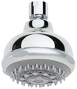 Design Duschkopf/Brause/Brausekopf/Kopfbrause/schwenkbar/mit Antikalk - Düsen/hochwertig verchromt / 1/2 Zoll Anschluss/Dusche/Bad/Gewerbe geeignet/Kopfdusche