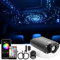 CHINLY Bluetooth 16W RGBW LED Fiber Optic Star Deckenleuchten Kit APP/Fernbedienung 260pcs*0,75mm*2m Glasfaser für Zuhause/Auto
