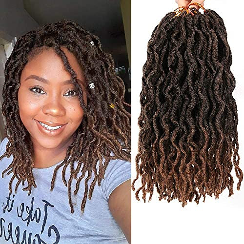 Nu Locs Lot de 6 paquets de fausses dreadlocks au crochet (20 mèches/paquet) #T1B/30, 30,5 cm