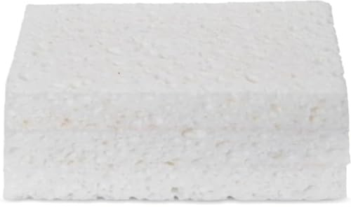 Full Circle Plain Jane, 100% Plant-Based Cellulose Sponges – Pack of 3 – Plastic-Free, Natural Sponge, No Microplastics, Safe for Nonstick Cookware