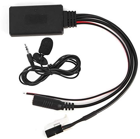 Qiilu Adattatore Bluetooth adattatore per cavo modulo bluetooth 12v MP3 per auto Bluetooth con kit microfono adatto per W169 W221 W251 W245
