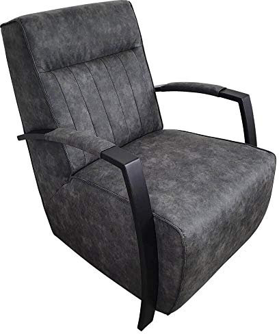 Clubsessel Loungesessel mit Armlehnen - bequemer Luxus Polstersessel Vintage für Wohnzimmer, Bar, Saal, Kaminzimmer - Armsessel im modernen Look fertig montiert (B/T/H) 67/80/75 cm Town 98