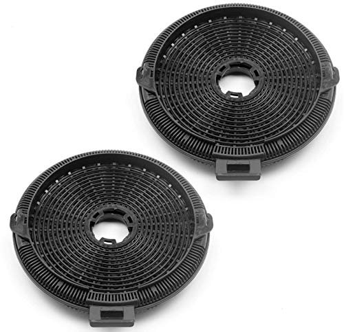 SPARSET- 2 Dunstabzugshauben Aktivkohlefilter passend für Teka, Küppersbusch, Smeg, Electrolux - 19 cm rund D4C, 61801262, ZUB 881, 61801236, 40078254, 013410551,564565, 700457, A7401564