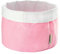 myHodo Aufbewahrungskorb Rosa (20cm), 100% Baumwolle, Mädchen Kinderzimmer Körbchen, Spielzeug Aufbewahrung von Windeln am Wickeltisch, Wickelkommode Organizer, Präsentkorb leer, Baby Korb klein