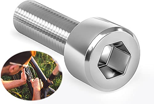 M5 Bottle Cage Bolts Holder Screws Inner Rack Hexagon Stainless Steel Screws with Washers (Pack of 10) H12BC