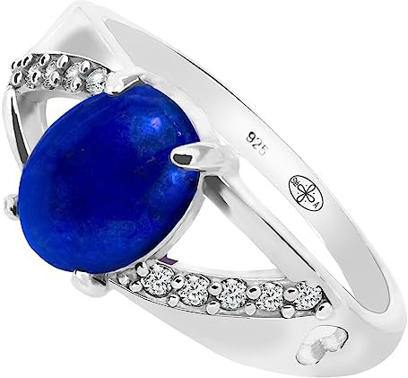 Artipol Ring mit echter Bernstein europeische Produktion franz.Stil - Schmuck silbern-rhodiniert - Ref 38-23 - größe 64 (20.4)