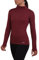 TCA Damen Sport Shirt Langarm Laufshirt 1/2 Reißverschluss Fitness Yoga Langarmshirts - Cabernet, XS