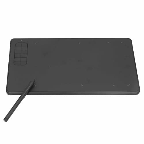 VBESTLIFE Tablette de Dessin Graphique G12, Tablette Graphique avec Stylet Sensible à la Pression à 8192 Niveaux et 12 Touches de Raccourci Personnalisées pour Le Dessin Numérique