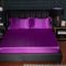 JIANINGHOME Spannbettlaken 200x220cm, Satin Bettlaken Glanz-Satin Leintuch Seide Shining Spannbetttuch Uni Spannleintuch für Hohe Matratze